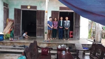 BV Quang Khởi thăm và hỗ trợ gia đình khó khăn tại xã Quỳnh Lộc