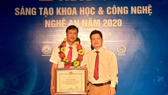 ỨNG DỤNG TÁN SỎI NỘI SOI NGƯỢC DÒNG VỚI NGUỒN HOLMIUM LASER ĐẠT GIẢI SÁNG TẠO KHOA HỌC & CÔNG NGHỆ TỈNH NGHỆ AN NĂM 2020