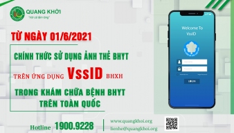 SỬ DỤNG ẢNH THẺ BHYT TRÊN ỨNG DỤNG VssID THAY THẾ THẺ KHÁM CHỮA BỆNH BHYT THÔNG THƯỜNG TỪ NGÀY 01/6/2021