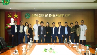BỆNH VIỆN QUANG KHỞI ĐÓN TIẾP ĐOÀN BỆNH VIỆN ĐA KHOA HUYỆN VŨ THƯ, TỈNH THÁI BÌNH TỚI THAM QUAN, HỌC TẬP VÀ TRAO ĐỔI KINH NGHIỆM