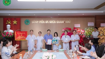 BỆNH VIỆN ĐA KHOA QUANG KHỞI THÀNH LẬP ĐƠN VỊ PHẪU THUẬT TẠO HÌNH VÀ THẨM MỸ