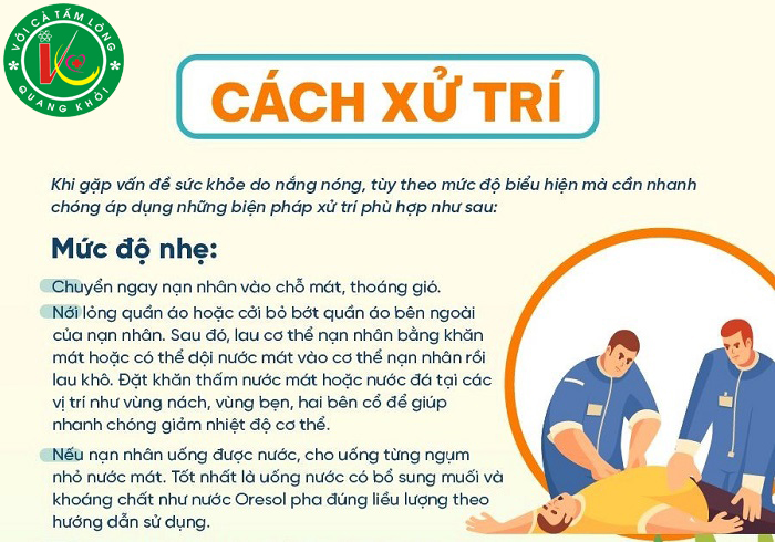 Một số cách xử trí khi gặp các vấn đề về sức khoẻ trong mùa nắng nóng