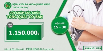GÓI KHÁM SỨC KHỎE TỔNG QUÁT CƠ BẢN ( Độ tuổi 15-30)