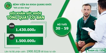 GÓI KHÁM SỨC KHỎE TỔNG QUÁT CƠ BẢN ( Độ tuổi 30-59)