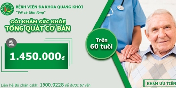 GÓI KHÁM SỨC KHỎE TỔNG QUÁT CƠ BẢN ( Độ tuổi >60)