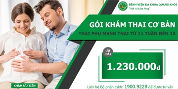 Gói khám thai cơ bản (11 tuần - 13 tuần)